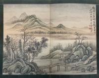 呉鎮(呉仲圭)山水画帖(仮題)