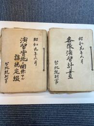 演習実施に関する諸規定綴/各隊演習計画　昭和9年6月　台北統制管