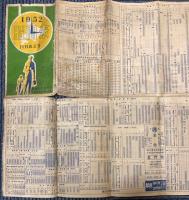 時間表　1952年10月改正号　(北海道)