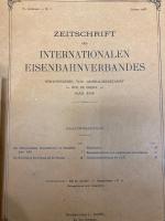 (独文)国際鉄道協会雑誌　1931年11・12月号/1933年1月号　　2冊で